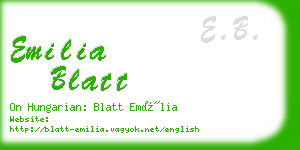 emilia blatt business card
